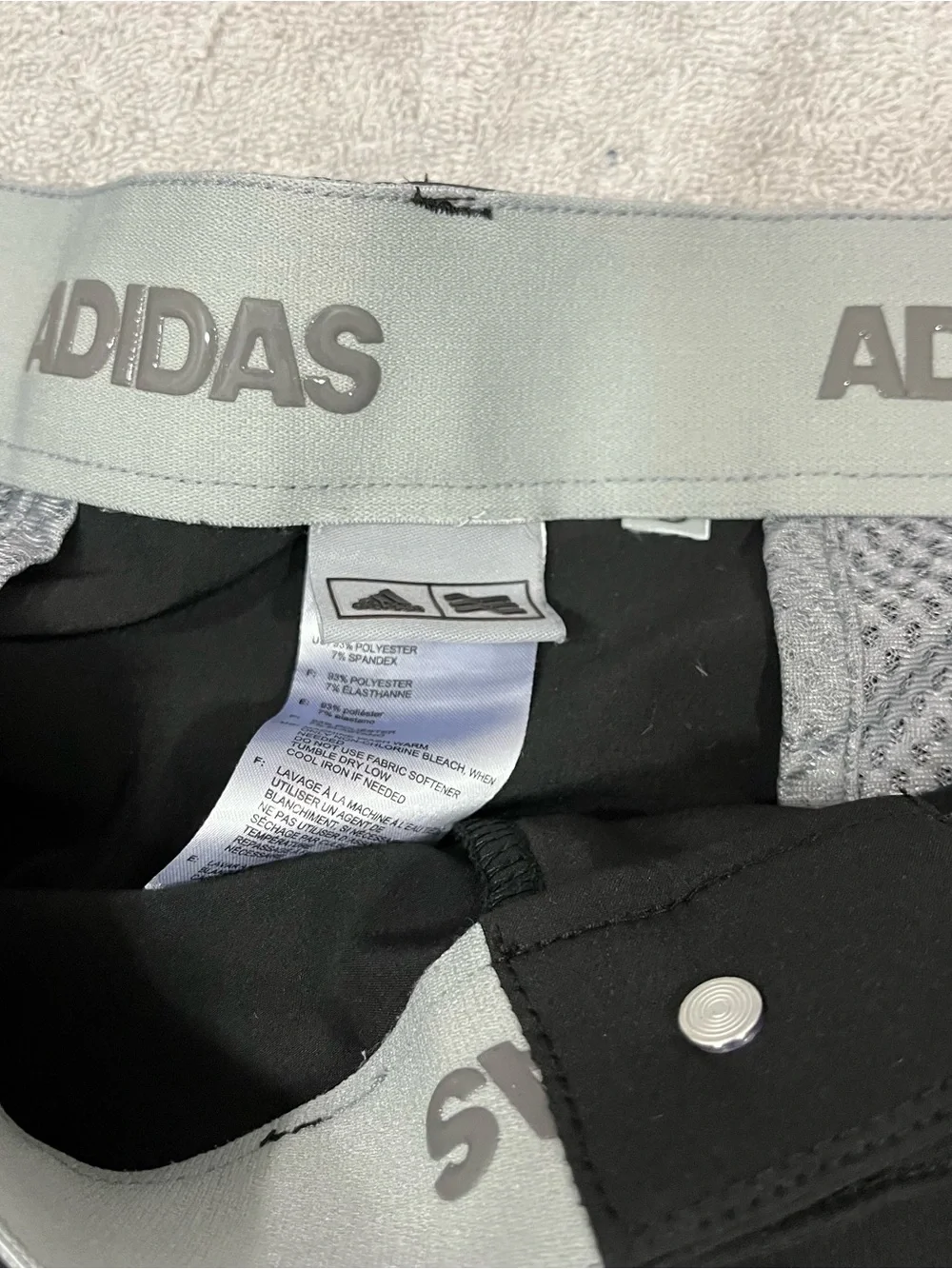 Adidas Ultimate365 Mens Black Performance Golf Shorts Size 42 Stretch Activewear